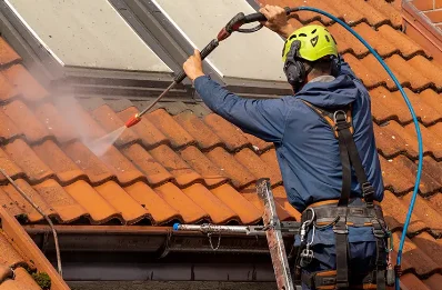 Démoussage et hydrofuge de toiture à Loye